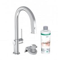 Hansgrohe , Aqittura M91 Filtersystem mosogató csaptelep és szűrőrendszer 210 kihúzható zuhanyfejjel, 1 jet, induló készlet 76801000 (76801000)
