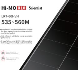 LONGi Panou fotovoltaic monocristalin 535W eficienta ridicata 23.7 % , pentru sisteme solare Scientis (LR7-60HVH-535W)