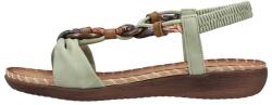 RIEKER Sandale dama, verde, casual, piele ecologica, cu talpa joasa, Rieker V7568-52-Verde (Marime: 41) (V7568-52-Verde-41)