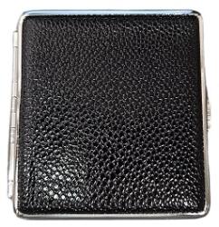Padonio Fekete gyíkbőr hatású cigarettatárca 20 szál 8, 5 cm-es cigarettához (A-806730-6)