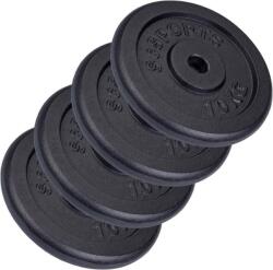 SC Sports Öntöttvas tárcsakészlet 4x10 kg átmérő 30/31 m (10002532) Súlytárcsa