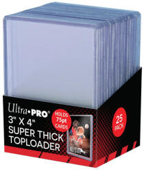 Ultra Pro 3" x 4" Super Thick TOPLOADER 75PT