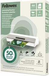 Fellowes Meleglamináló fólia, 80 mikron, A6, fényes, 100 db, FELLOWES "Light (100143441) - tonerpiac