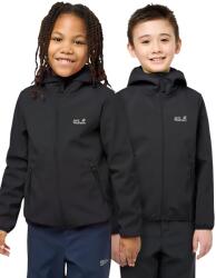 Jack Wolfskin softshell gyerek FOURWINDS JACKET KIDS - fekete 176