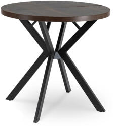 Mebel Elite DORIAN bővíthető étkezőasztal 80-160 cm dió/fekete (ME-DORIAN-O-CZ-S)