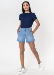 Nina Carter Blugi scurti cu capse decorative P206-6 M7, Albastru deschis (P206-6LIGHTBLUE-38)