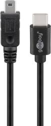 Goobay Cablu USB 2.0 USB type C tata la Mini USB tata 0.5m Cupru 0.48Gbit/s negru 67989 Goobay (67989) - pretexpert