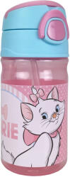 GIM Disney Marie Dots műanyag szívószálas kulacs akasztóval 350 ml GIM55226204 (GIM55226204)
