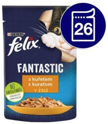 FELIX Fantastic tasak macskáknak csirke zselében 26x85 g