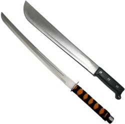 DEPOX Set de vanatoare DEPOX®, sabie Ninja Path si Maceta Pirates Blade, otel inoxidabil, multicolor (0905)