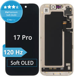 Apple Ecran Soft OLED 120Hz pentru iPhone 17 Pro, Sticlă tactilă cu ramă, DIAGNOSTIC