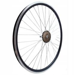 Spin Wheels Kerékpár kerék hátsó 26inch +7s szabadonfutó fekete erősített kúp (26CZ7)