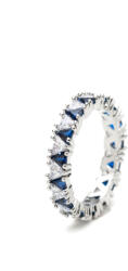 ElectraStore Inel Placat Cu Aur Alb si Cristale Zirconia Bella (C47971)