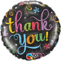 45 cm-es Thank You Chalkboard Ballagási Fólia Lufi (q11826)