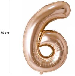  34 inch-es 6 Champagne Gold Számos Super Shape Fólia Lufi (pg40146)