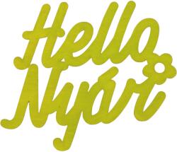  Hello Nyár" felirat színes lime 11x10cm