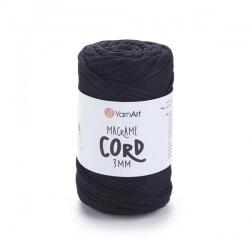 YARNART Macrame Cord 3 mm 750 - fekete