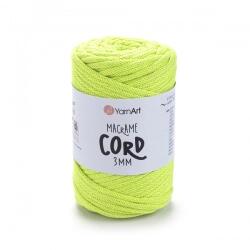 YARNART Macrame Cord 3 mm 801 - neon sárga