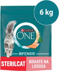 ONE Bifensis Sterilizált granulátum macskáknak lazac 8 x 750 g