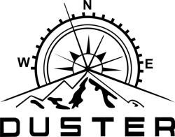 matrica. shop Dacia, Duster, iránytű, lakókocsi autómatrica