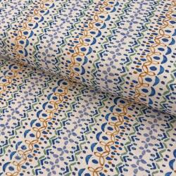  Dekorációs anyag Linenlook Blue pattern digital print