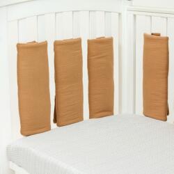 KidsDecor Protectii patut individuale din muselina "biscuit" 35x35 cm