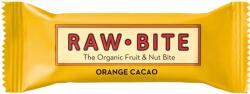 RAWBITE Baton de fructe si nuci cu portocala si cacao, eco, 50 g