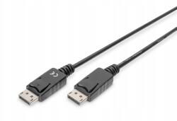 ASSMANN DisplayPort kábel patentokkal M/M fekete 2m (AK-340103-020-S)