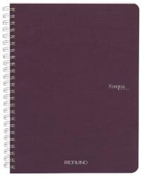 Fedrigoni Ecoqua A5 70 листа лилав тефтер с гладка спирала 19148012 (19148012)
