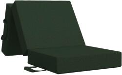 vidaXL Сгъваем диван легло 90 x 67 x 45 см Тъмнозелено (900187)