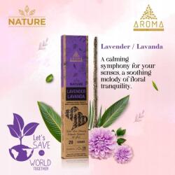 AROMA Nature Levendula természetes pálcikás füstölők aromaterápia, (AR-N-8)