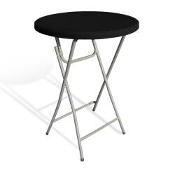  Bárasztal összecsukható Ø80 cm fekete (AD4411c)