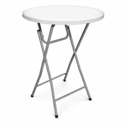 Ambitent Összecsukható bisztróasztal Ø 80 cm / magasság 110 cm - fehér (AD4411)