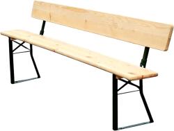 BAVORD Sörpad PREMIUM 220x25cm - tömörfenyő háttámlával (DH0610)