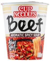Nissin Foods Kft Nissin Cup Noodles 5 fűszeres instant tésztaleves marha ízesítéssel, ázsiai módra 64g