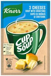 Unilever Magyarország Kft Knorr Cup a Soup instant 3 sajtos krémleves zsemlekockával 17g