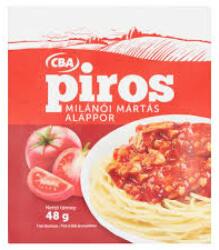 CBA PIROS Milánói mártás alappor 48g