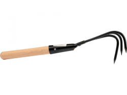 TOYA Cultivator manual tip gheară, cu mâner din lemn 330 mm (35767) Sapa de gradina