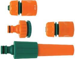 TOYA Set furtun 4 buc cu adaptor robinet 1/2" și 3/4" (89204)