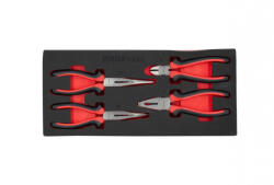 KROFTOOLS set clești 4 buc. , tavă scule (K-8605) Trusa unelte