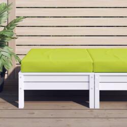 vidaXL Perna de taburet din paleti, verde aprins, material textil GartenMobel Dekor (315087)