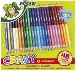 Jolly Superstick Crazy 24 бр. /48 цвята комплект цветни моливи с двоен край 3000-0518 (3000-0518)