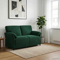 vidaXL Canapea cu 2 locuri Verde închis 158 x 83 x 95 cm Catifea GartenMobel Dekor (42033955) Canapea