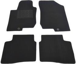RapidAuto Covorase mocheta Kia Ceed 2007-2010 negre, cu 2 sisteme fixare, set 4 bucati (840092CEEDBLACK2FIX)