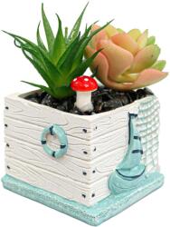 Ella Home Aranjament Sailing Vessel, Verde, Plastic, 11Cm ComfortTravel Luggage (2092)