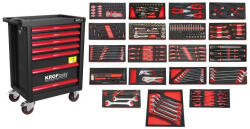 KROFTOOLS Cărucior scule 7 sertare, 267 piese (8502PRE)