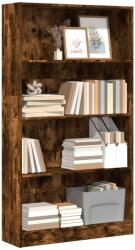 vidaXL Biblioteca, stejar fumuriu, 80x24x143 cm, lemn prelucrat GartenMobel Dekor (857848) Biblioteca