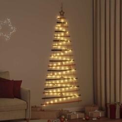 vidaXL Brad de Craciun cu 100 LED natural 180 cm lemn masiv de frasin GartenMobel Dekor (42020261)