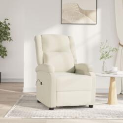 vidaXL Fotoliu rabatabil electric, crem, catifea GartenMobel Dekor (3098402)