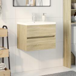 vidaXL Set mobilier de baie, 2 piese, ceramica si lemn prelucrat GartenMobel Dekor (3307662)